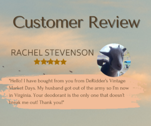 Customer Review Deodorant