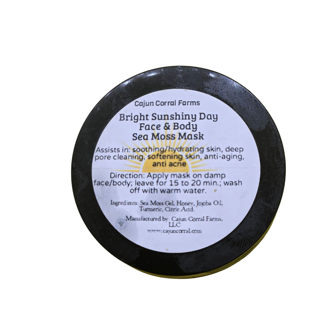 Bright Sunshiny Day Sea Moss Gel Facial Mask – 1 oz - Image 3
