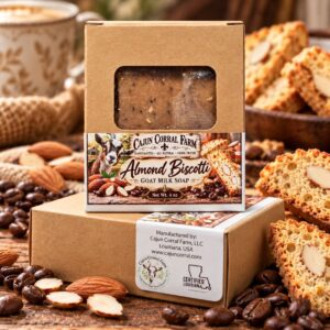 Almond Biscotti Goat Milk Soap – 4 oz