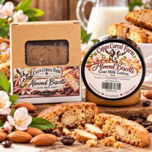 Almond Biscotti Goat Milk Soap & Lotion Bundle