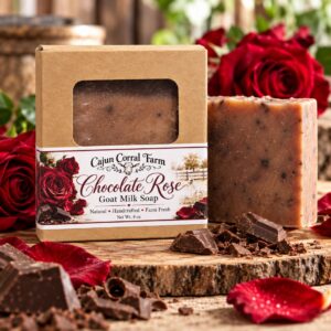 Chocolate Rose Goat Milk Soap – 4 oz