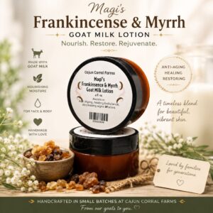 Frankincense & Myrrh Goat Milk Lotion – 4 oz