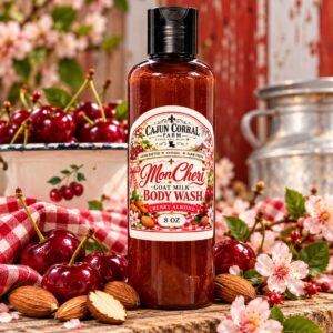 Mon Cheri Goat Milk Body Wash – Cherry Almond – 8 oz
