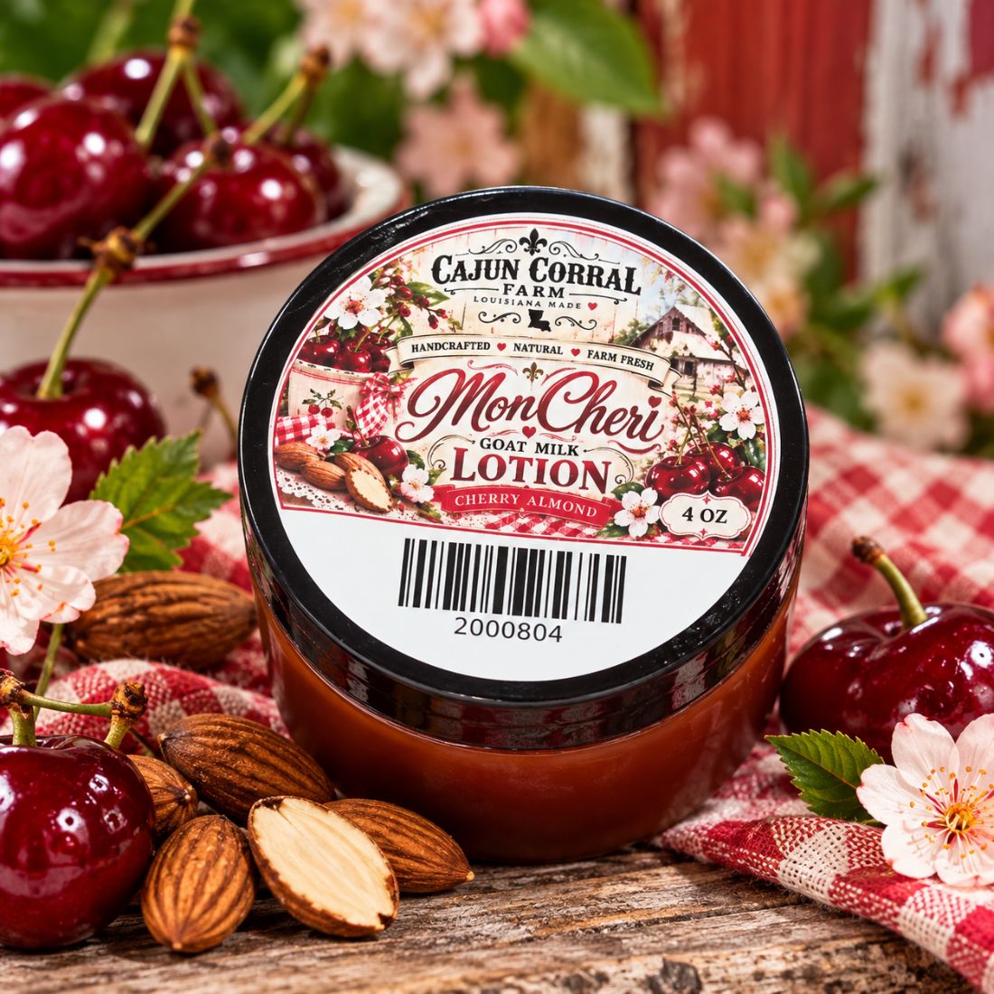Mon Cheri Goat Milk Lotion – Cherry Almond – 4 oz