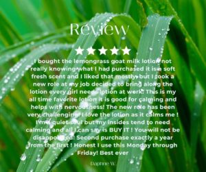 Review lemongrass lotion