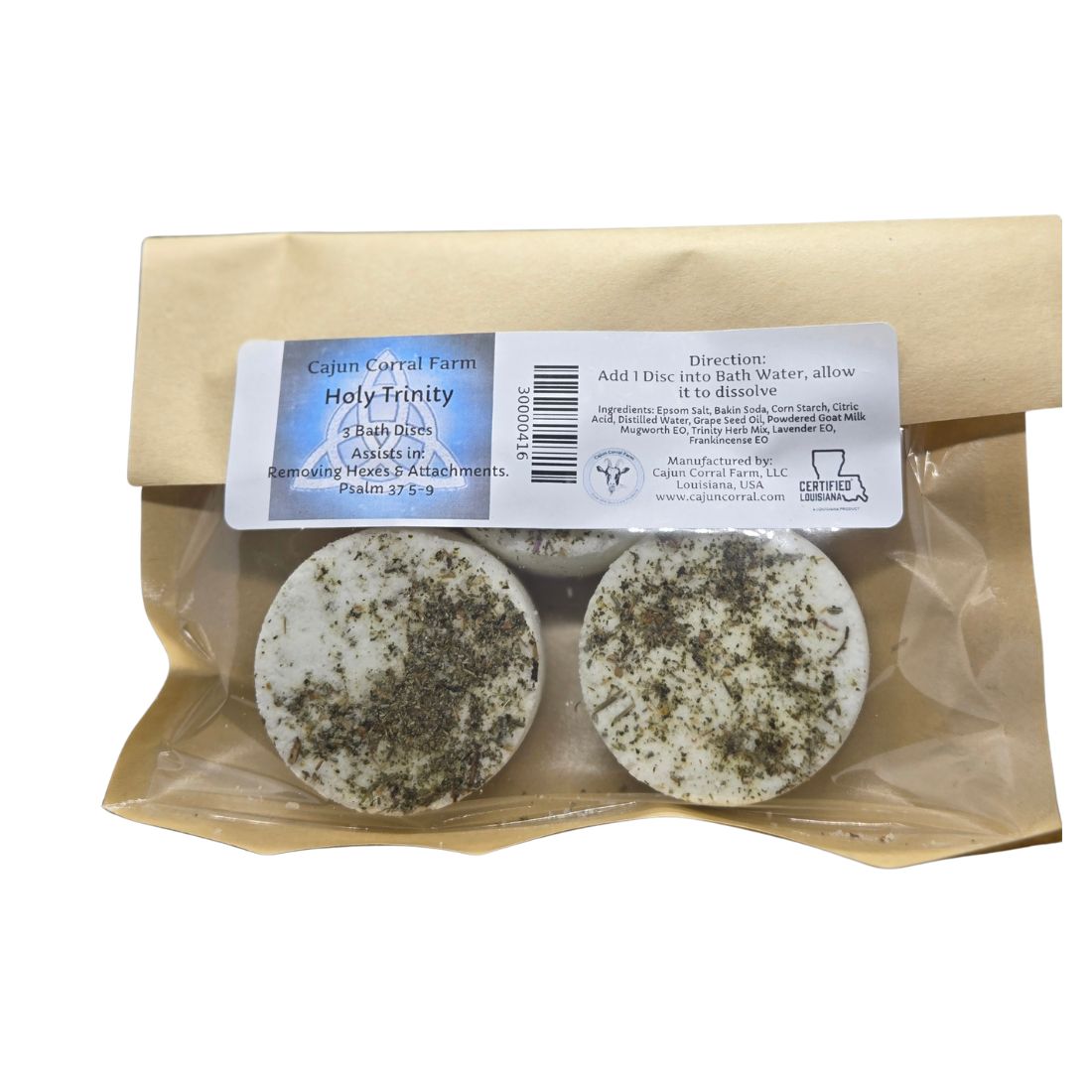 Goat Milk Fizzy Bath Soak DeLux - Holy Trinity 3 discs