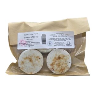 Goat Milk BathFizzy Soak DeLux - Blossom of Lotus 3 bath disks