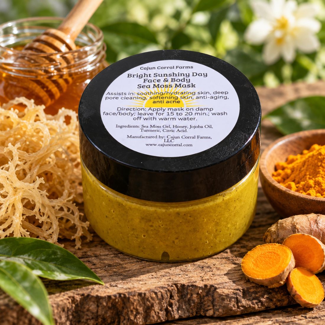 Bright Sunshiny Day Sea Moss Gel Facial Mask – 1 oz