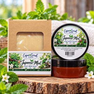 Japanese Mint Goat Milk Soap & Lotion Bundle