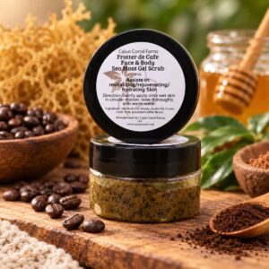 Frotter de Café Sea Moss Gel Facial Scrub – 1 oz