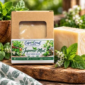 Japanese Mint Goat Milk Soap – 4 oz