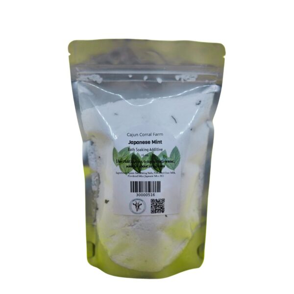 Goat Milk Bath Soak DeLux - Japanese Mint 16 oz