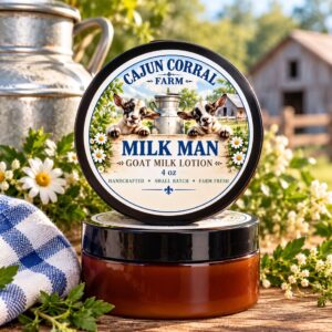 🐐 Milk Man Goat Milk Lotion – Unscented Sensitive Skin Moisturizer (4 oz)