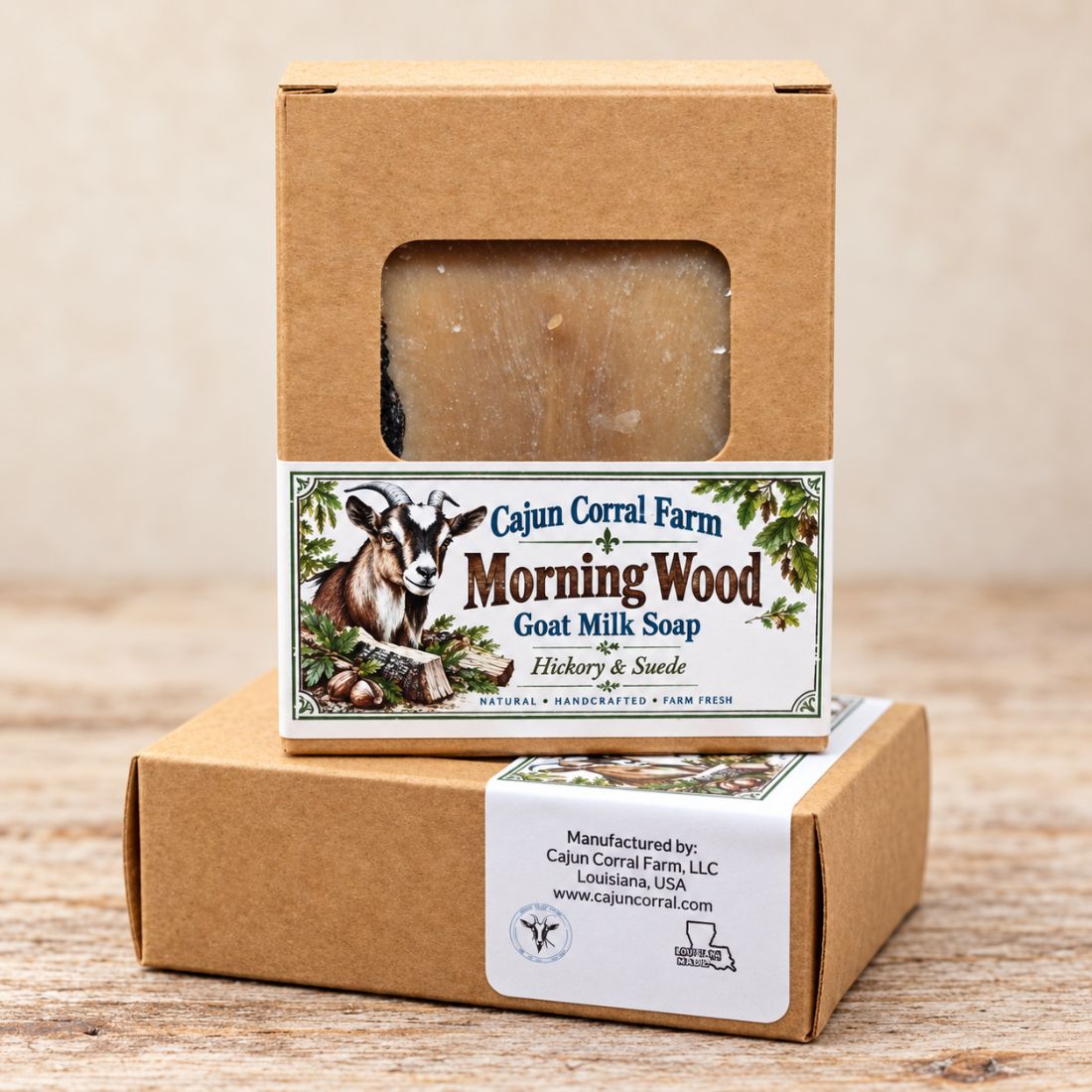 Morning Wood Goat Milk Soap – Hickory & Suede