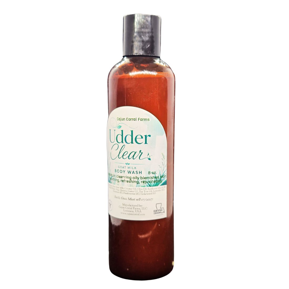 Udderly Clear™ Goat Milk Body Wash | Tea Tree Essential Oil for Blemish-Prone Skin - 8 oz - Image 2