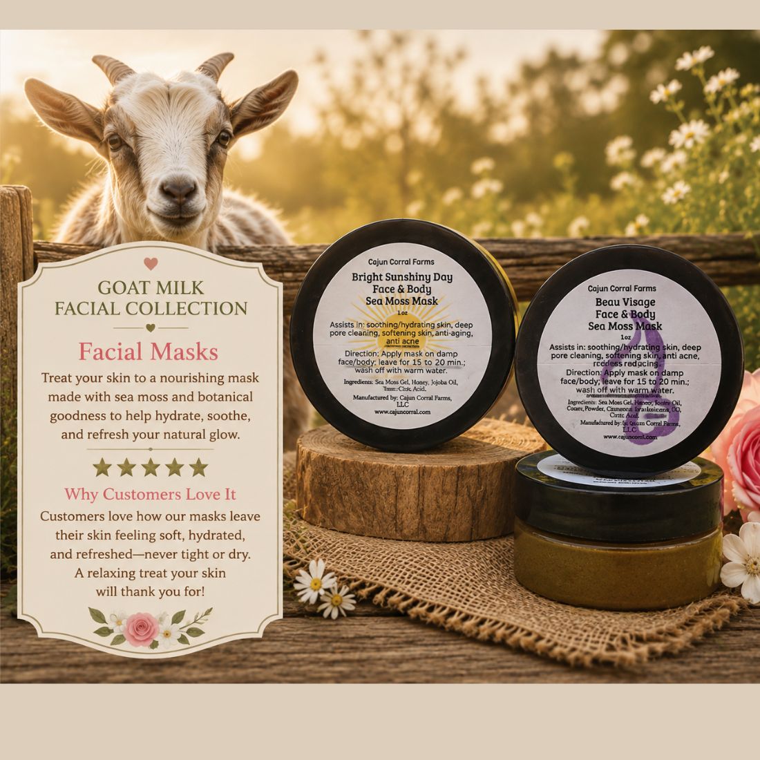 Bright Sunshiny Day Sea Moss Gel Facial Mask – 1 oz - Image 4