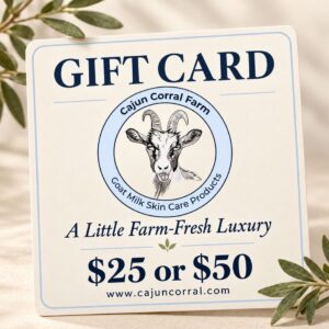 Cajun Corral Farm Gift Card.